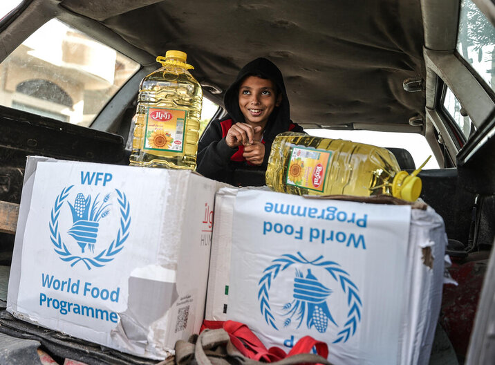 Food box delivery / © WFP/Ali Jadallah