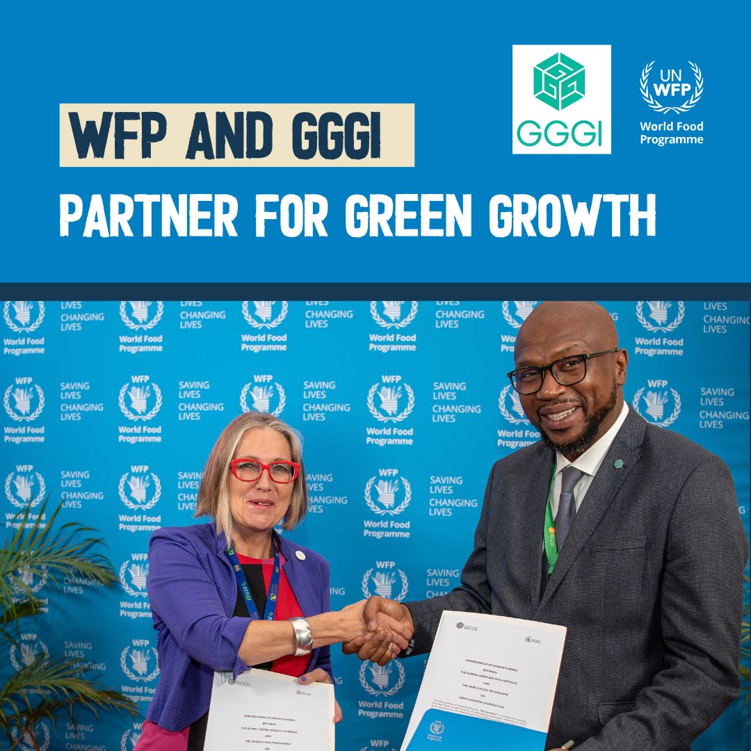WFP와 글로벌녹색성장기구 GGGI, 기후위기에 가장 취약한 지역사회 지원을 위해 협약 체결