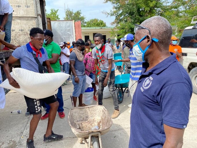 대한민국 정부, WFP 아이티 지진 구호 활동에 50만 달러 공여