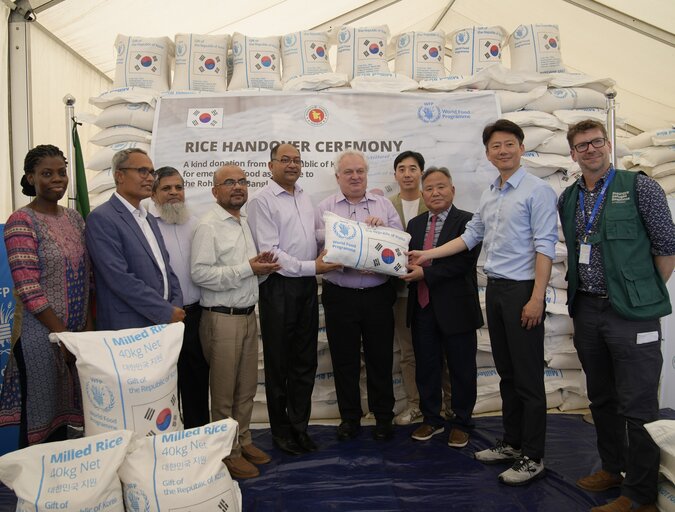 대한민국 쌀 WFP 통해 방글라데시 로힝야 난민에 첫 전달…1백만 명 배고픔 달랜다