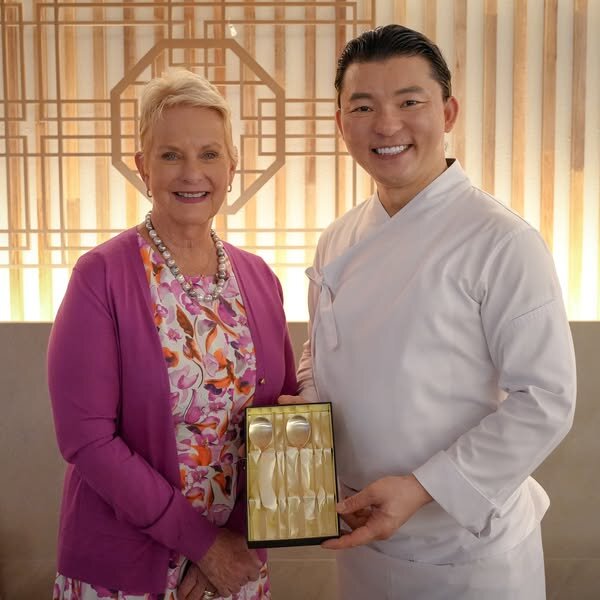 (우) 유현수 WFP 친선셰프의 식당 두레유를 찾은 신디 매케인 사무총장