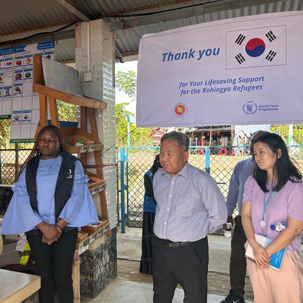 2024년 7월, 방글라데시 콕스바자르에서 열린 한국 쌀 전달식