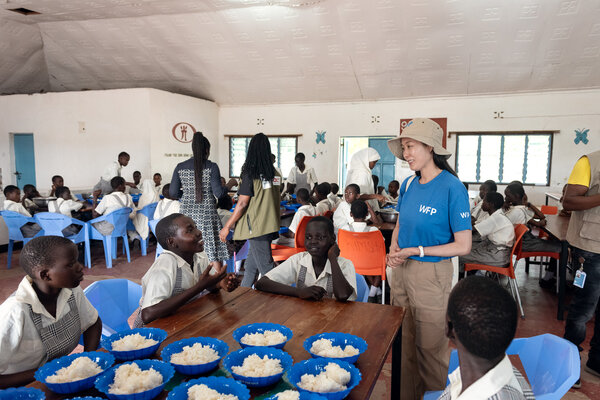 친선대사 임명 전 케냐를 방문한 문소리 WFP 친선대사의 모습 © WFP/Kevin Hombe