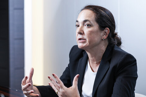 중앙일보와 인터뷰 중인 아니타 허쉬 WFP 아태지역 부본부장