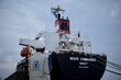 Ukraine. WFP loads its first vessel "Brave Commander" in Pivdennyi port, Odesa 