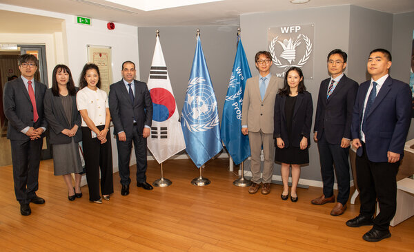 WFP 로마 본부에 방문한 한국대표단