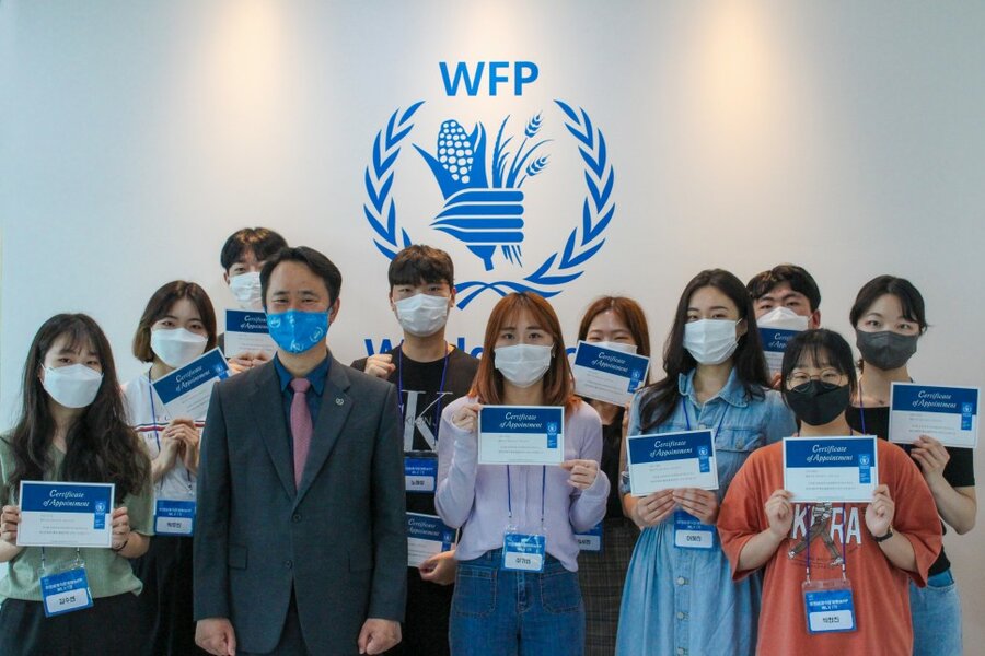 WFP 랜선 발런티어(WLV) 1기 발대식 기념사진