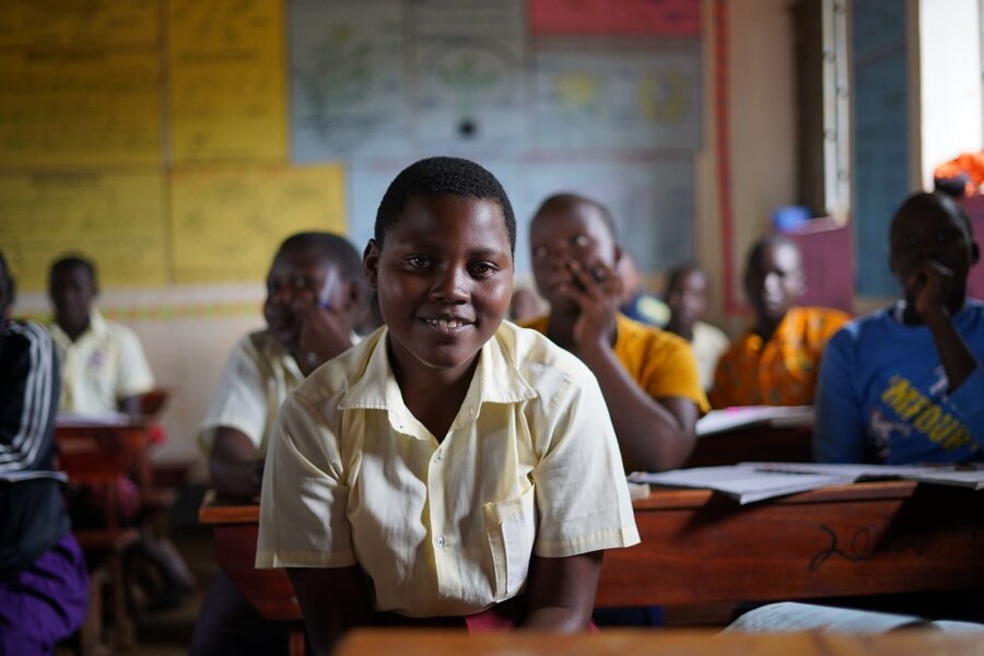 Wanyinze wants to keep studying to become a nurse. Photo: WFP/Mazen Hodeib