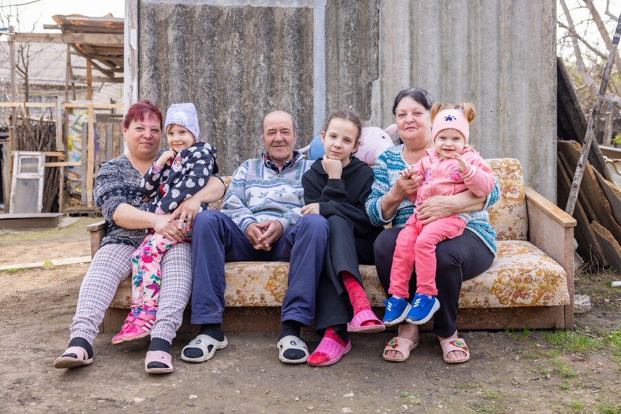 Tudor, Ana, and Oxana's family