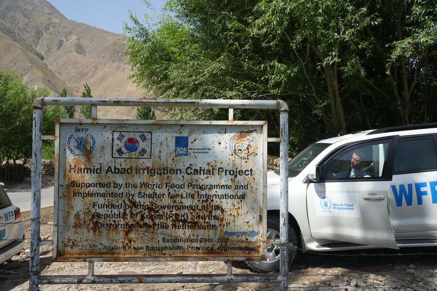Signboard of the ROK supported project in Afghanistan