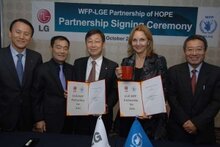아시아 기아퇴치를 위한 WFP-LG전자 파트너십 강화