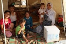 이라크로 밀려드는 시리아 난민에게 WFP가 식량을 지원